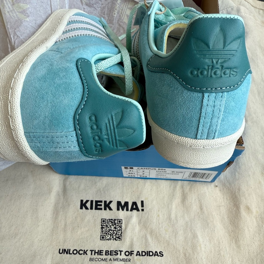 RARE Adidas Club SE from Berlin Adidas Campus 80s | Light Aqua | Mint condition - Picture 7 of 14
